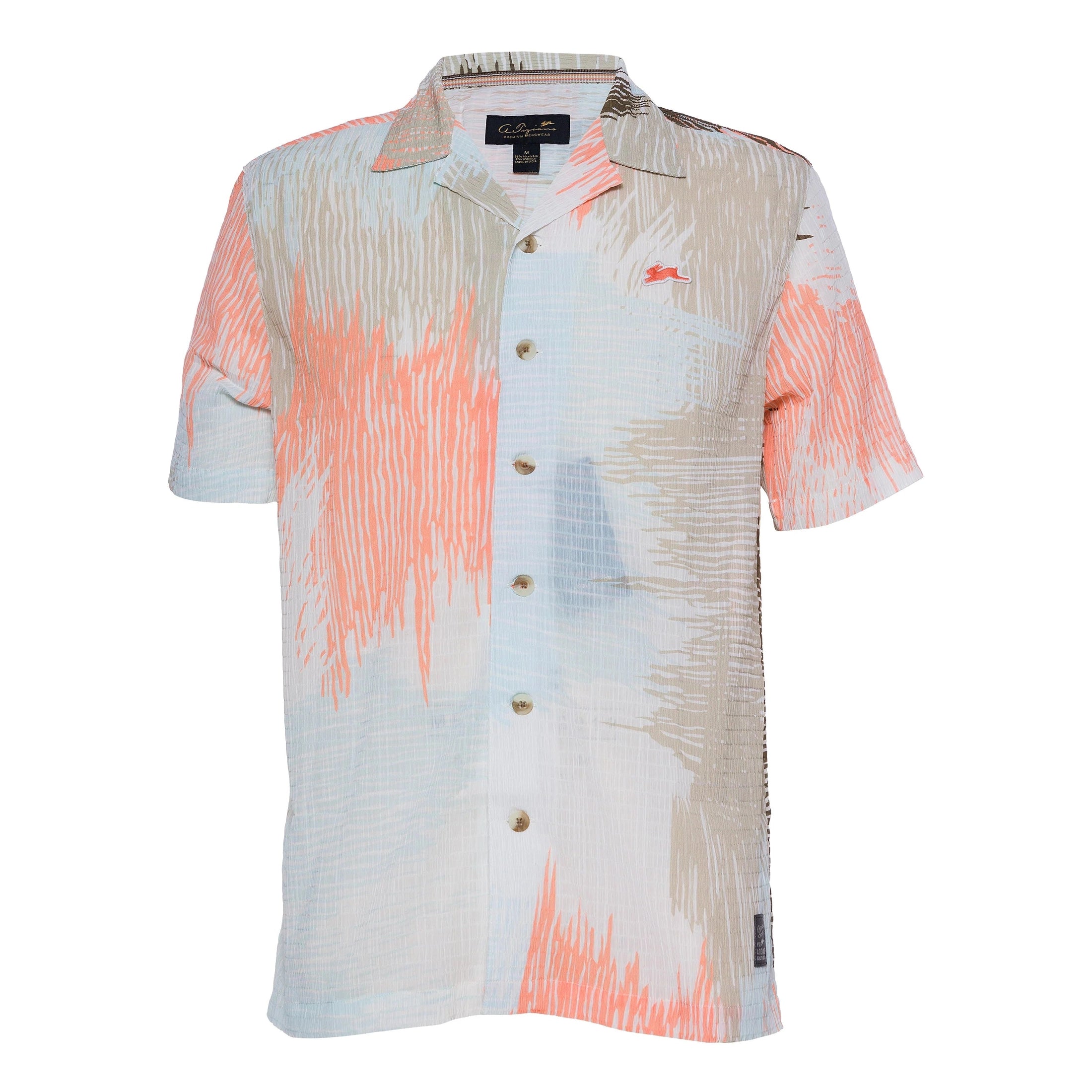 A TIZIANO Press Short Sleeve Printed Shirt